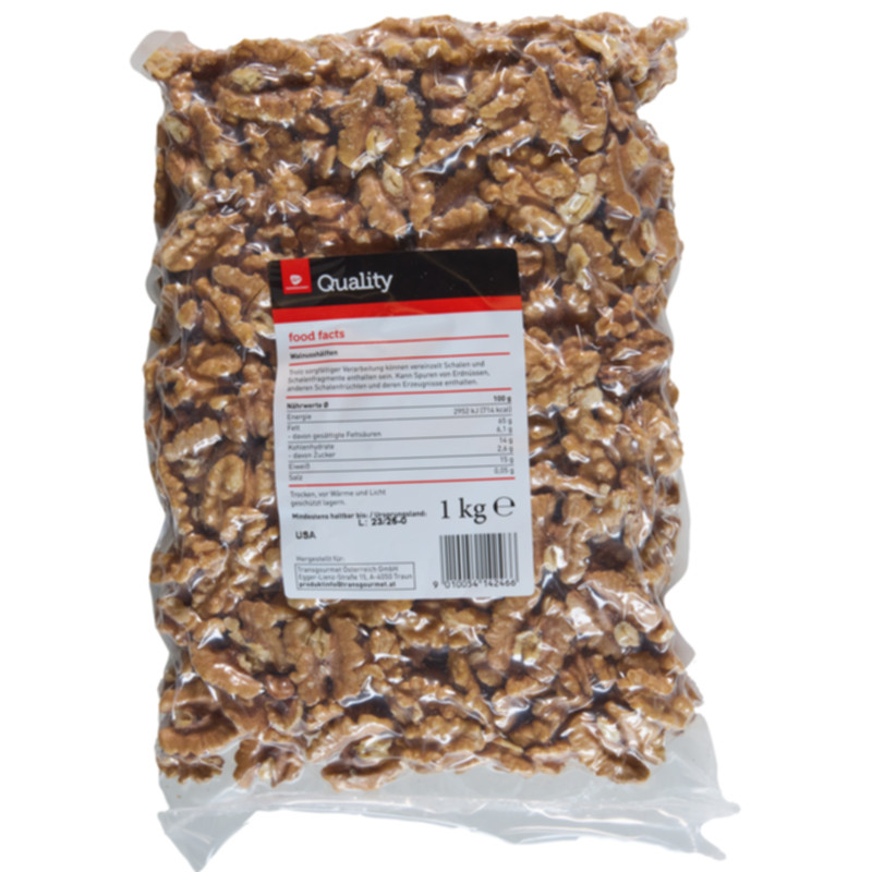 Quality Walnusshälften 1 kg knackige Walnüsse für Snacks, Backen und Küche